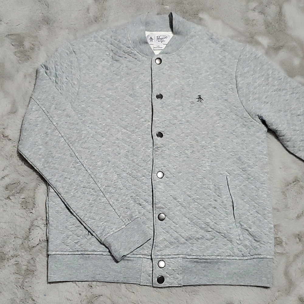 Original Penguin gray sweater jacket